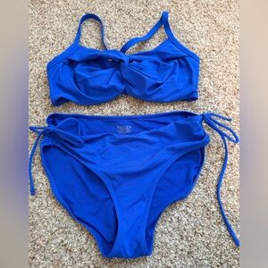 Athleta Royal Blue Bikini Swimsuit